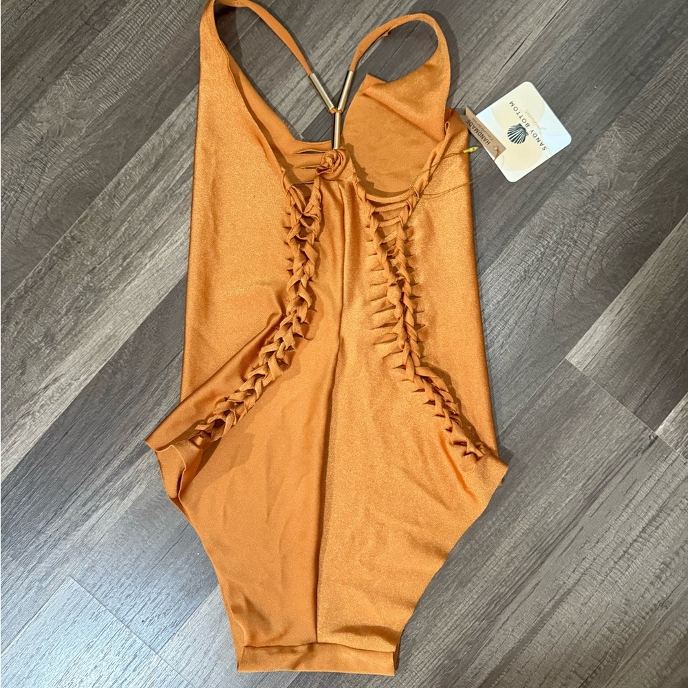 Sandy bottom gold  One-Piece Swimsuit